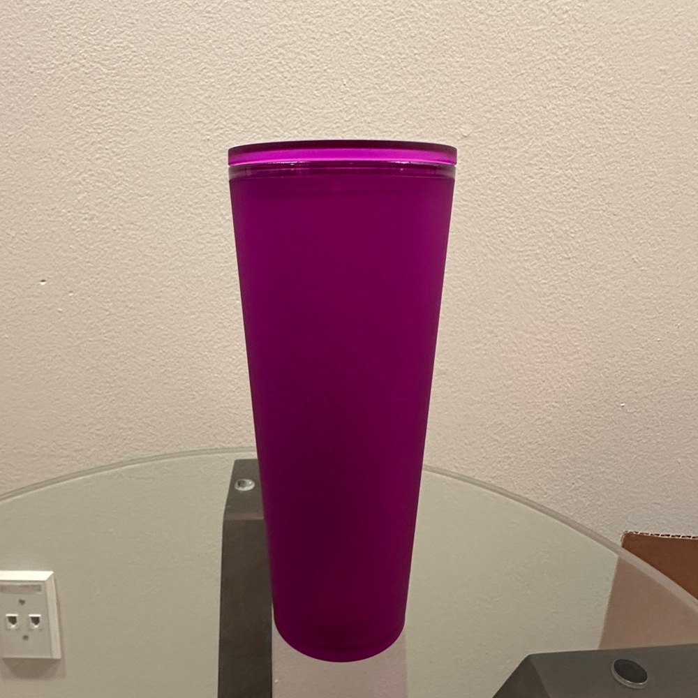 Starbucks 2022 Matte Purple Soft Touch Tumbler Cold Cup, Venti 24 oz